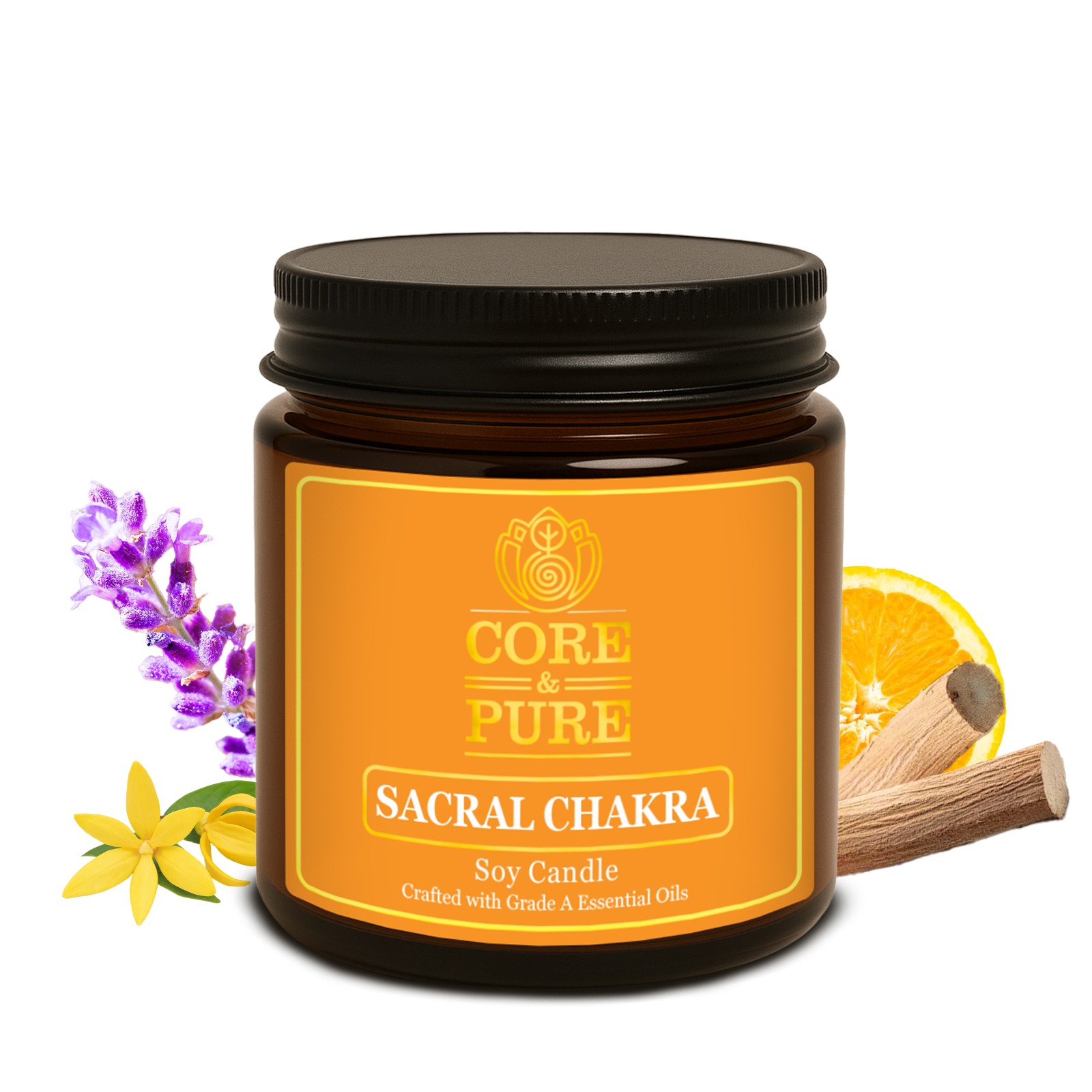 Sacral Chakra Soy Candle